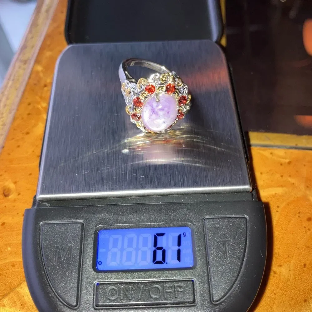 Utah Tiffany Red Garnet Sterling Silver Ring Size 9